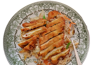 Com rang dùi gà
