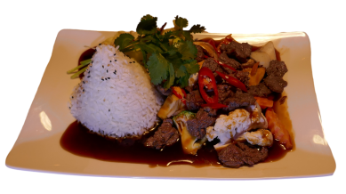 Bò xào sôt tiêu